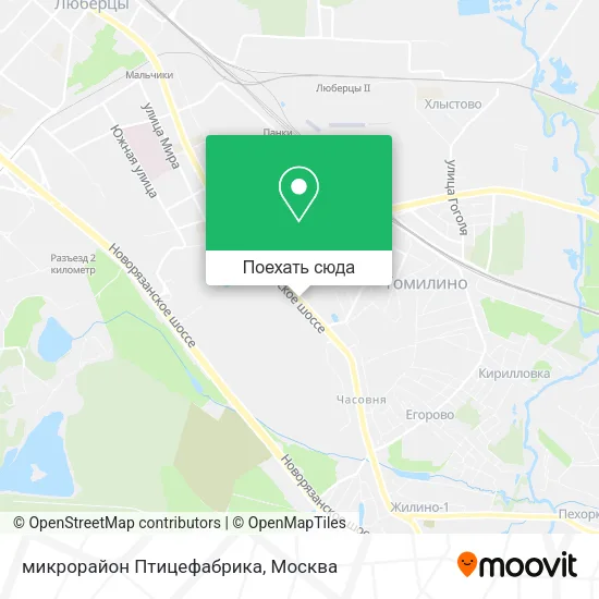 Карта микрорайон Птицефабрика