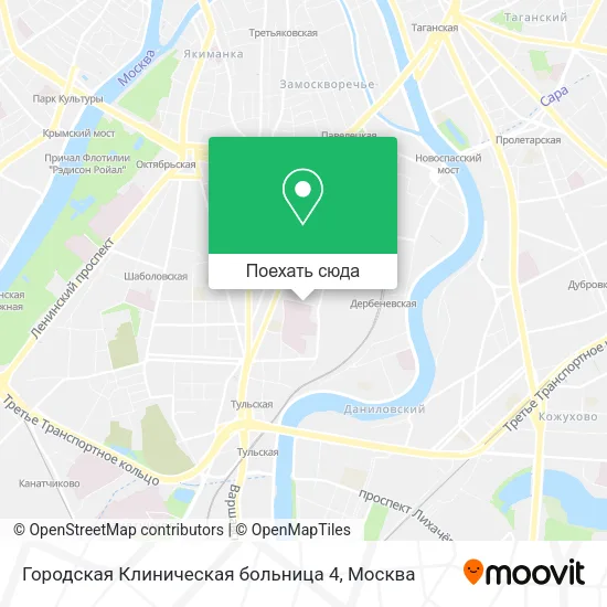 Карта Городская Клиническая больница 4