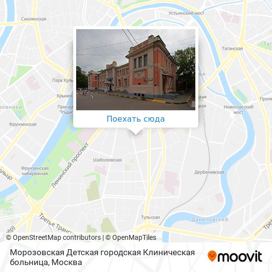 Карта Морозовская Детская городская Клиническая больница