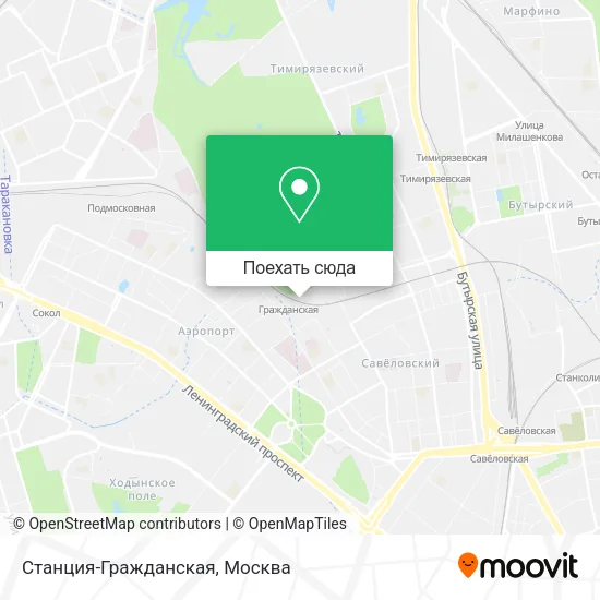 Карта Станция-Гражданская
