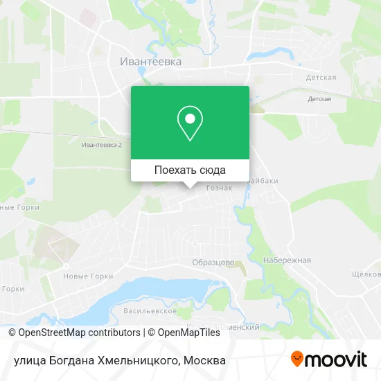 Карта улица Богдана Хмельницкого
