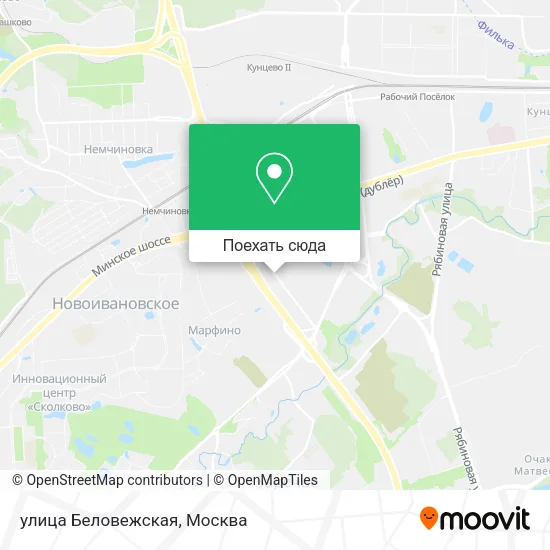 Карта улица Беловежская