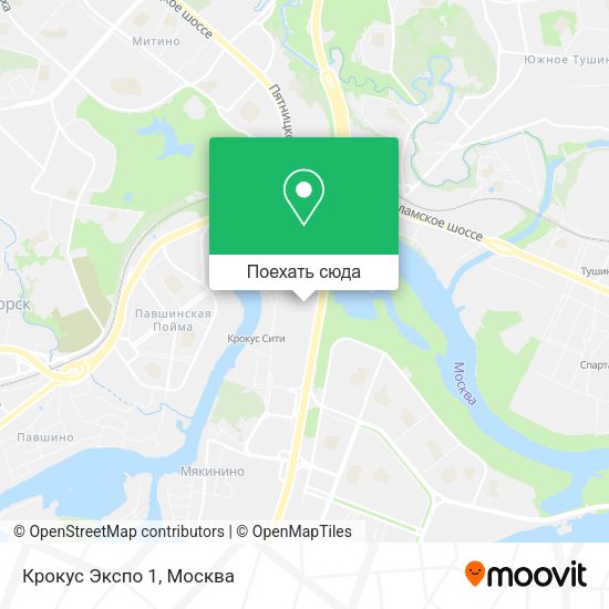 Карта Крокус Экспо 1
