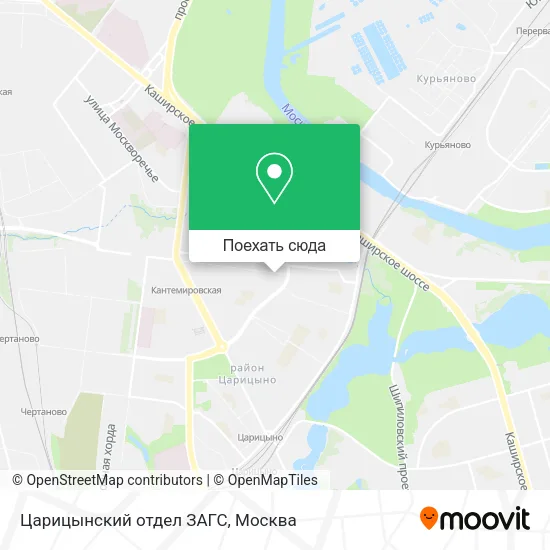 Карта Царицынский отдел ЗАГС