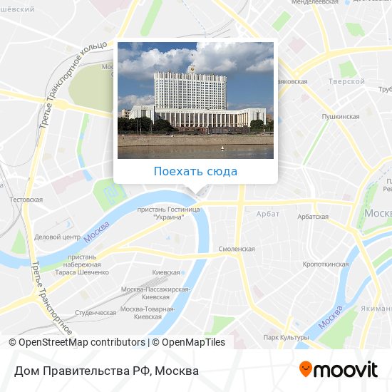 Дом правительства москвы карта