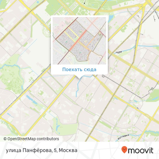Карта улица Панфёрова, 5