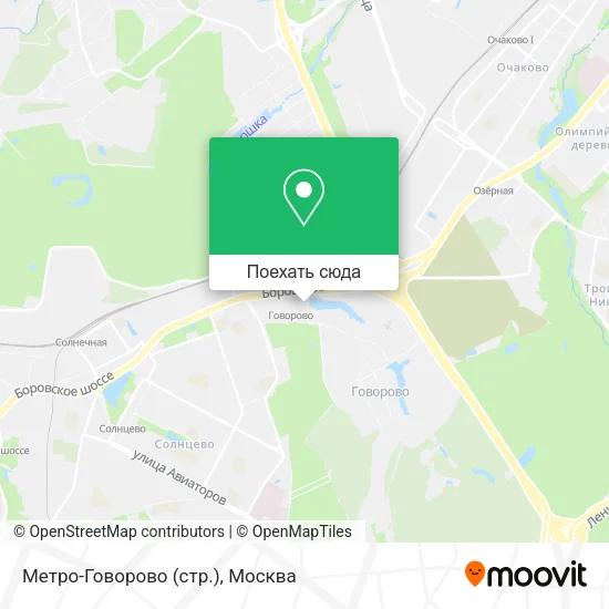 Карта Метро-Говорово (стр.)
