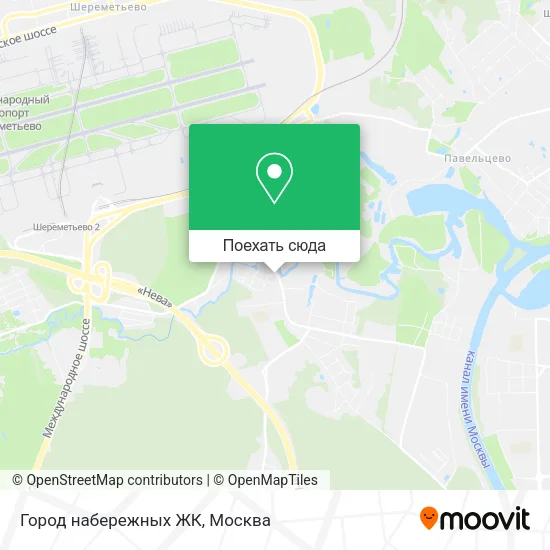 Карта Город набережных ЖК