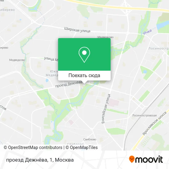 Карта проезд Дежнёва, 1