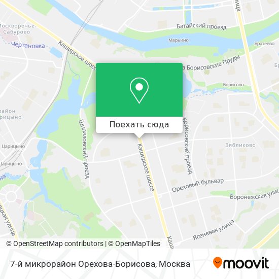 Карта 7-й микрорайон Орехова-Борисова