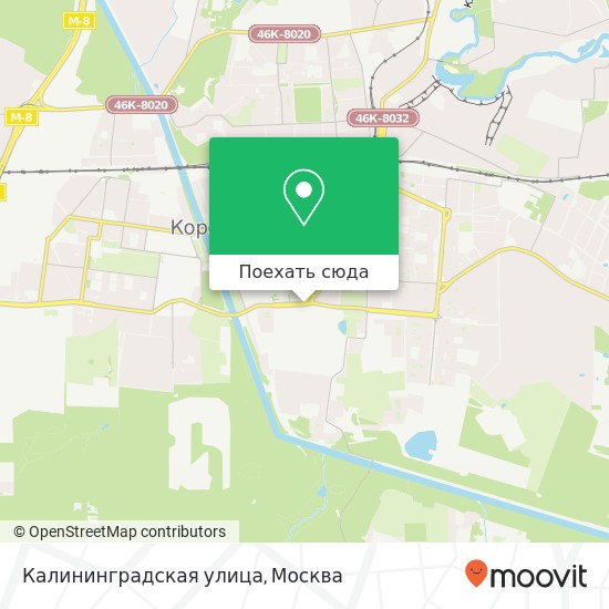 Карта Калининградская улица