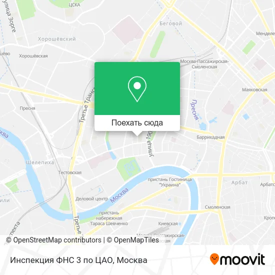 Карта Инспекция ФНС 3 по ЦАО