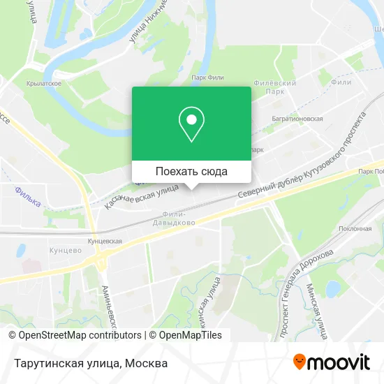 Карта Тарутинская улица