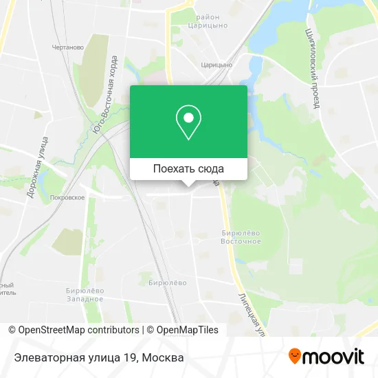 Карта Элеваторная улица 19