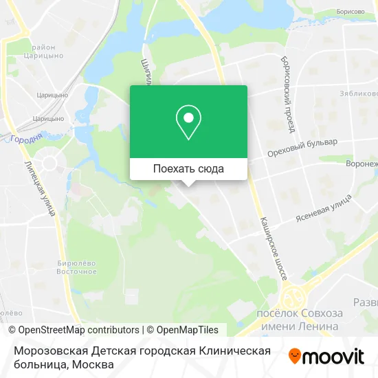 Карта Морозовская Детская городская Клиническая больница
