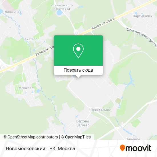 Карта Новомосковский ТРК