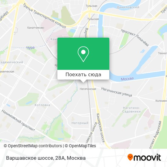 Карта Варшавское шоссе, 28А
