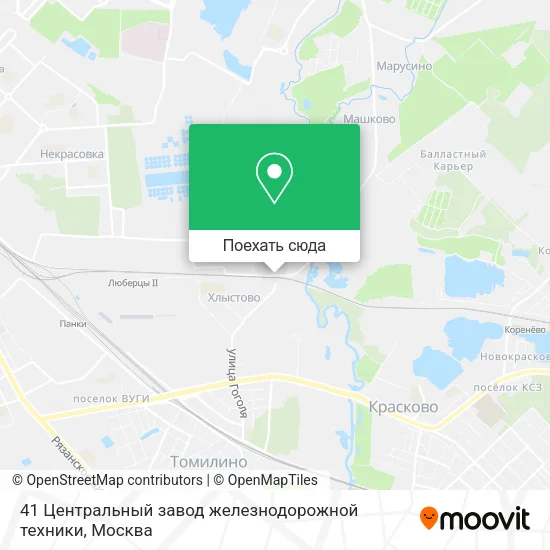 Карта 41 Центральный завод железнодорожной техники