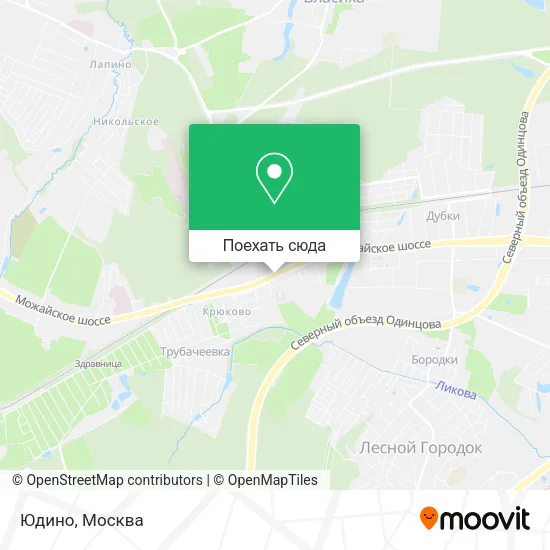 Карта Юдино