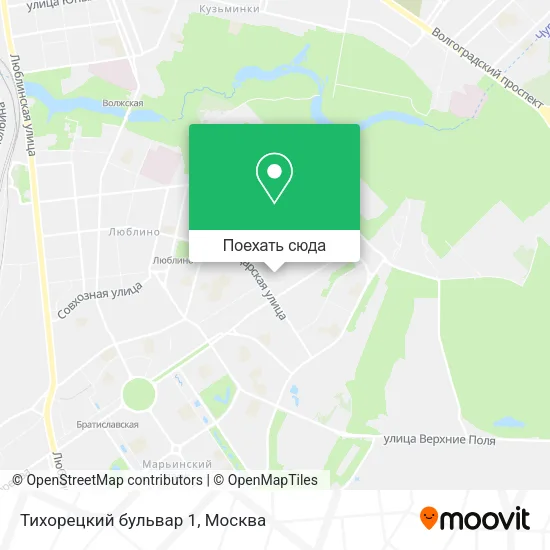 Карта Тихорецкий бульвар 1
