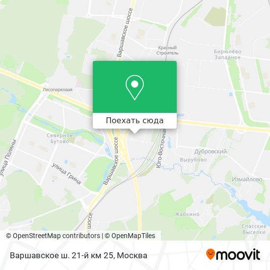 Карта Варшавское ш. 21-й км 25
