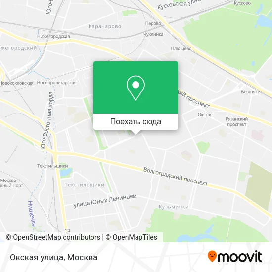 Карта Окская улица