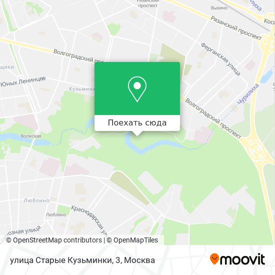 Карта улица Старые Кузьминки, 3