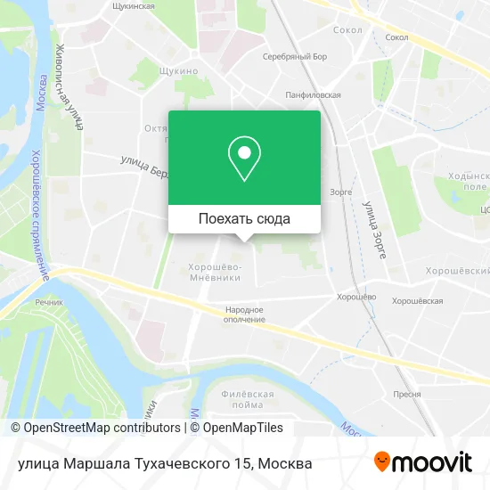 Карта улица Маршала Тухачевского 15