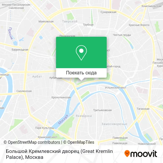 Карта Большой Кремлевский дворец (Great Kremlin Palace)