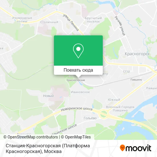 Карта Станция-Красногорская (Платформа Красногорская)