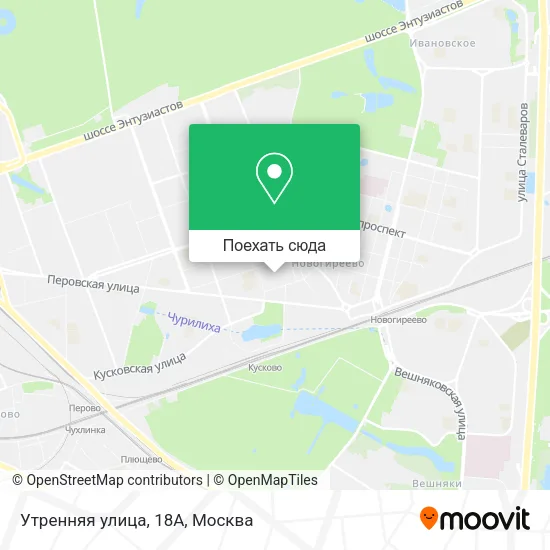 Карта Утренняя улица, 18А