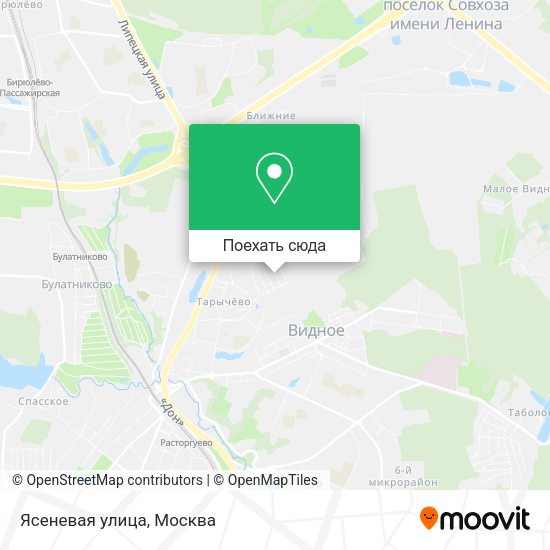 Карта Ясеневая улица