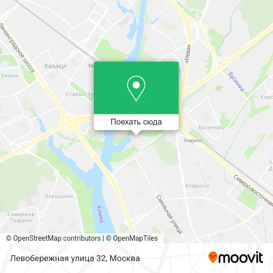 Карта Левобережная улица 32
