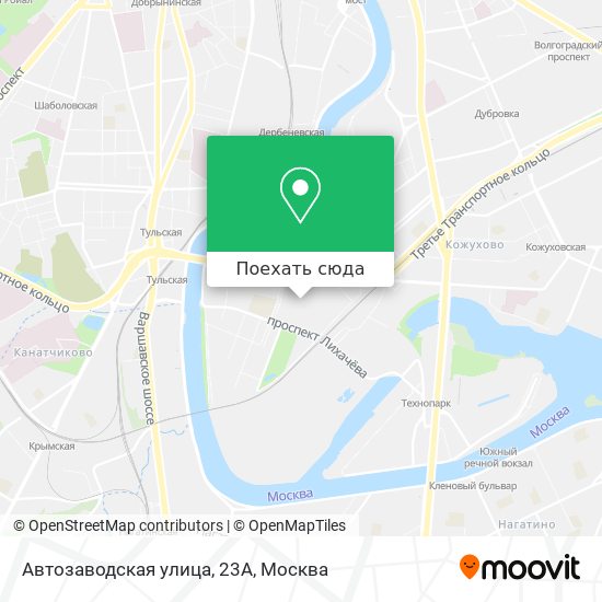 Карта Автозаводская улица, 23А