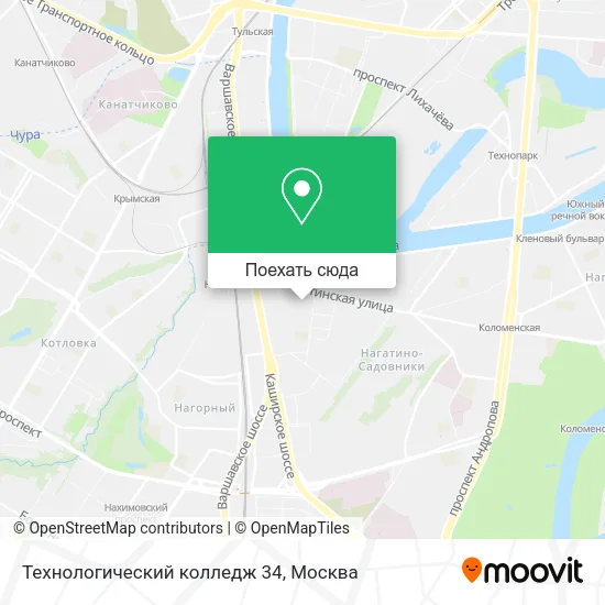 Карта Технологический колледж 34
