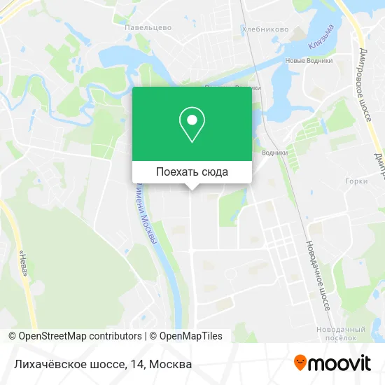 Карта Лихачёвское шоссе, 14