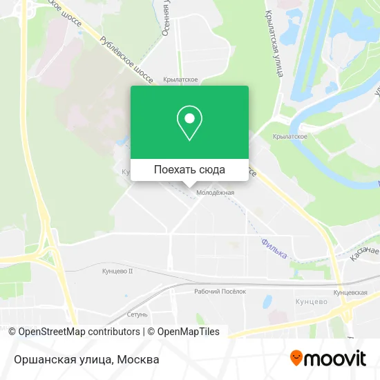 Карта Оршанская улица