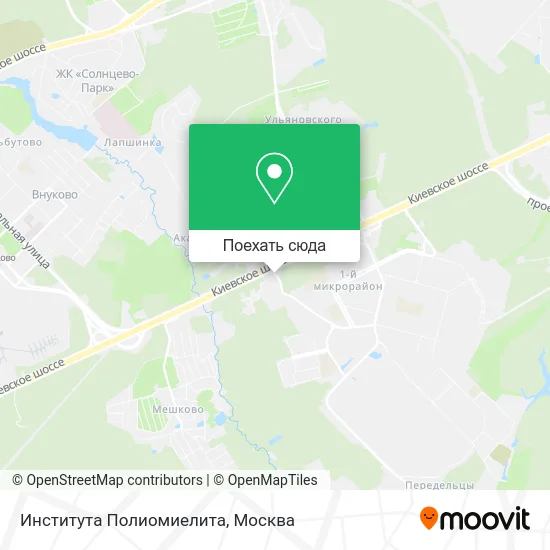 Карта Института Полиомиелита