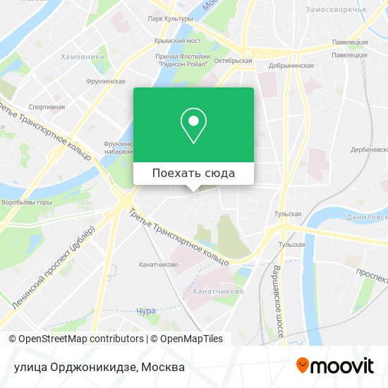Карта улица Орджоникидзе