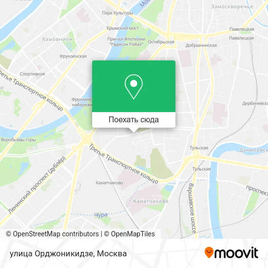 Карта улица Орджоникидзе