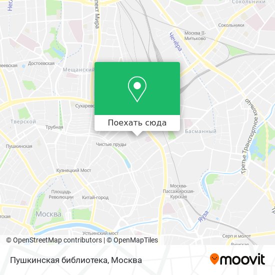 Карта Пушкинская библиотека
