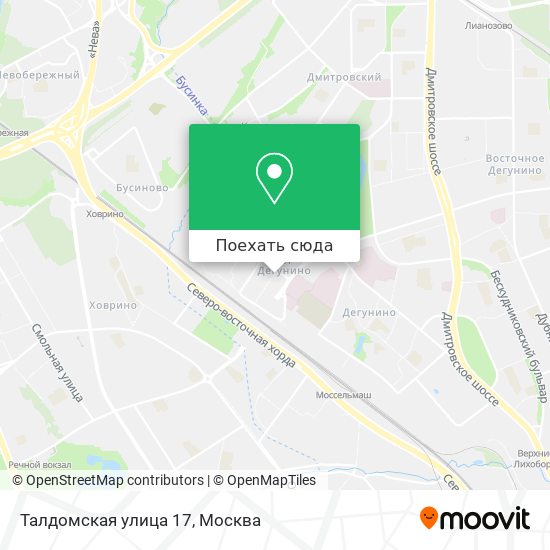 Карта Талдомская улица 17