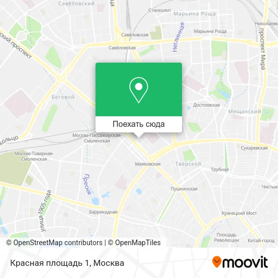 Карта Красная площадь 1