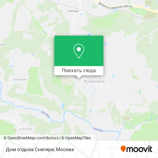 Карта Дом отдыха Снегири