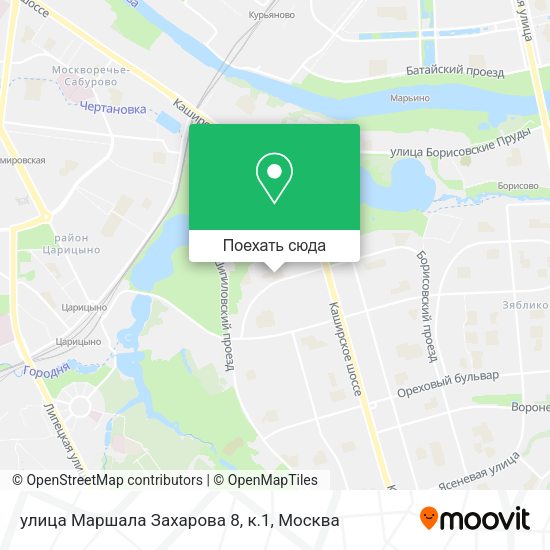 Карта улица Маршала Захарова 8, к.1