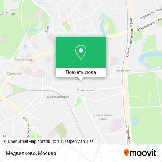 Карта Медведково