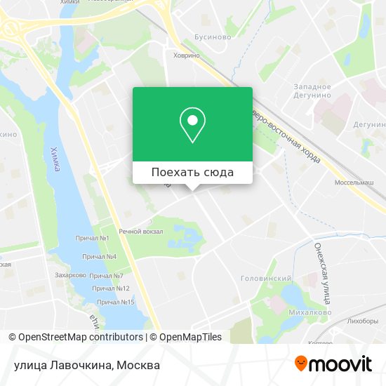 Карта улица Лавочкина