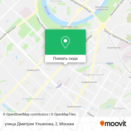 Карта улица Дмитрия Ульянова, 2