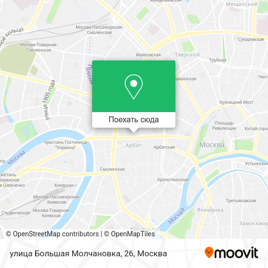 Карта улица Большая Молчановка, 26