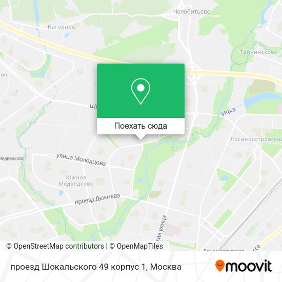 Карта проезд Шокальского 49 корпус 1